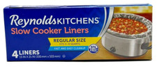 Reynolds Slow Cooker 4 Liners Fits 3 to 8 Qua...