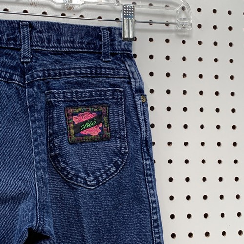 Vintage 90s Chic Denim Jeans Youth Girls Size 10 21x26 Straight Leg Made In USA - Picture 12 of 19