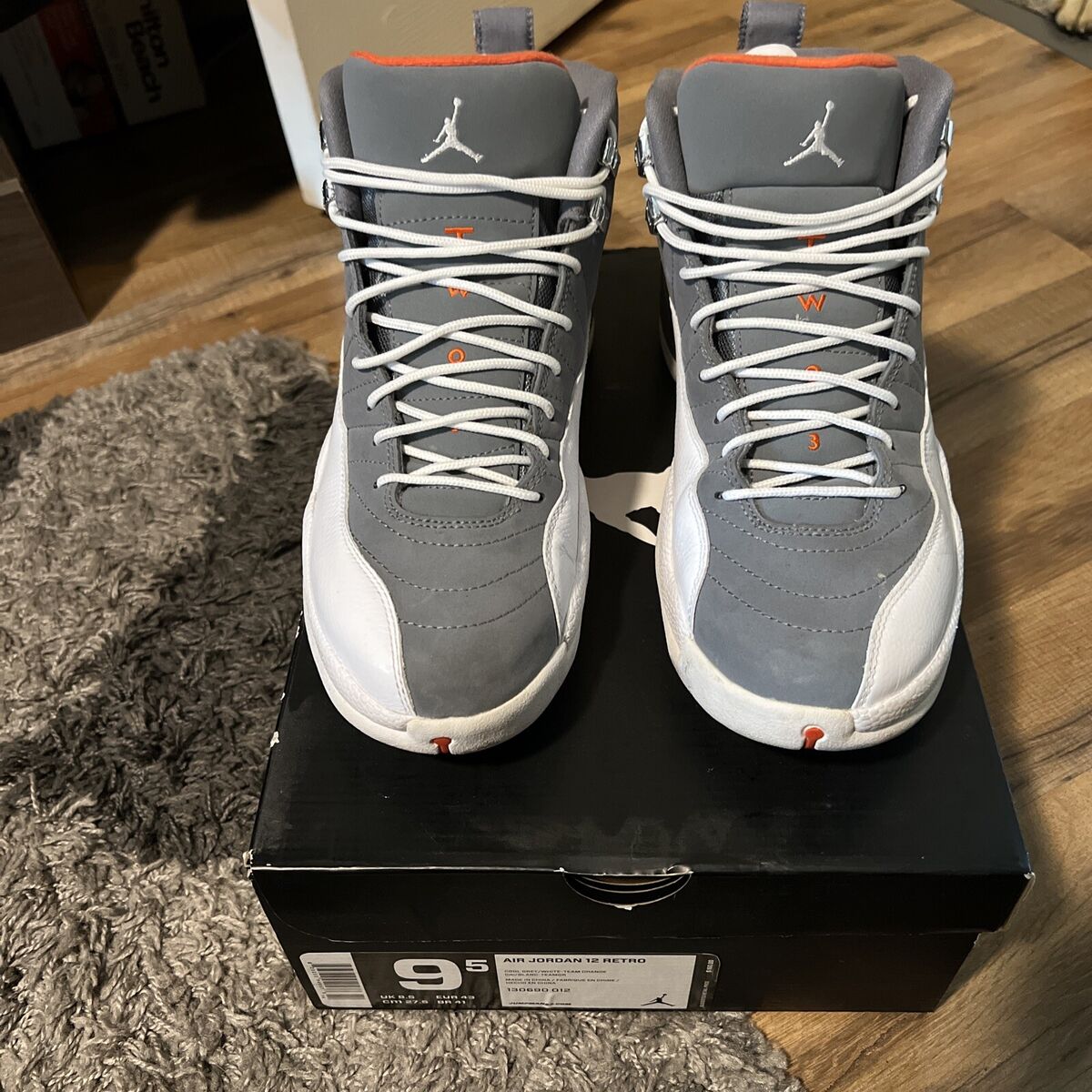 air jordan 12 retro cool grey white- team orange size 9.5 | eBay air jordan 12 retro cool grey white- team orange size 9.5 | eBay