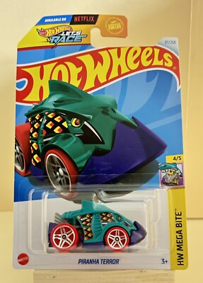 2024 Hot Wheels  Green Piranha Terror #87, HW Mega Bite 4/5