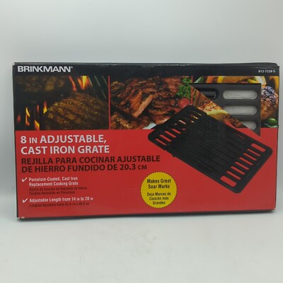 Brinkmann 8'' Adjustable Cast Iron Gate 812-7228-S Porcelain Coated Replacement 