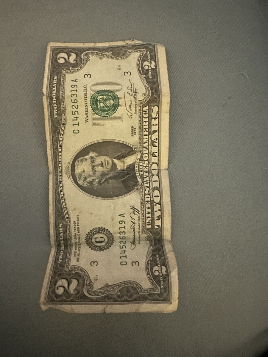 1976 2 dollar bill green seal #H26207761A | eBay