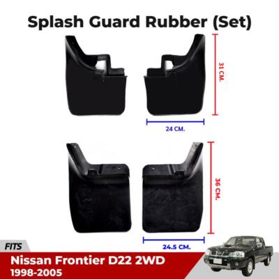 Fits Nissan Navara D22 2WD King Cab 1998-05 Mud Flaps Splash Guard Rubber 4 PCS