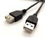 miniatura 1  - 50 Cm USB 2.0 Macho a Hembra Cable De Extensión Extensor Metro Plomo Negro (0.5 M)