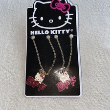Set HELLO KITTY Pair BFF Necklace Best Friends Sanrio  Necklace