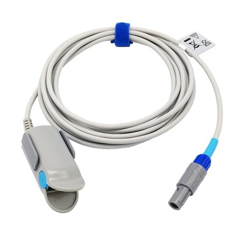 6pin 40° keyed Direct-Connect SpO2 Sensor Adult Clip for CardioTech GT8/8000/900 - Picture 2 of 4