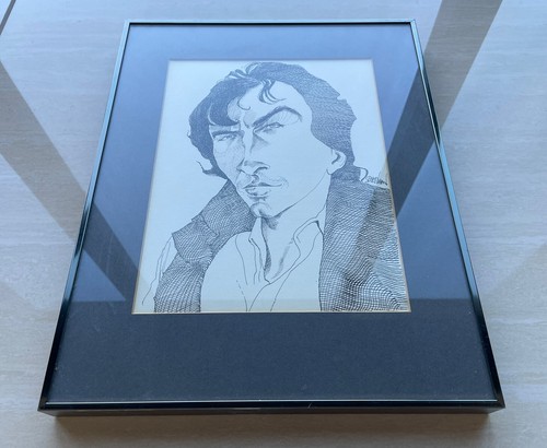 LOU DIAMOND PHILLIPS Caricature Ink Art Drawing SIGNED S WEIDMAN Suave Actor Guy - Picture 9 of 10