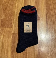 NEW LARGE A HOPE HEMP HSX-260 HEMP SOCKS NAVY MADE IN JAPAN