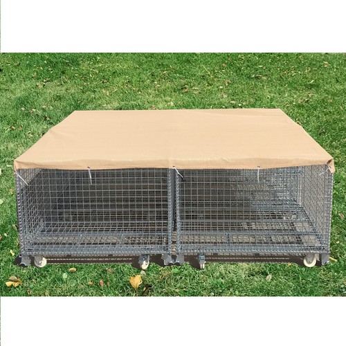 Cubierta de sombra para perreras para perros y mascotas 95 % bloque UV 185GSM Banha beige - Imagen 4 de 5