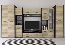 Wohnwand Anbauwand Schrankwand TV-Lowboard Sideboard Moke 360cm