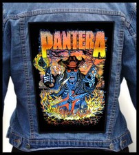 PANTERA - Vaquero - Parche trasero / Cordero de Dios Blanco Zombie Prong Hellyeah
