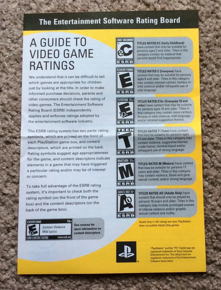 ESRB Ratings  Entertainment Software Ratings Board