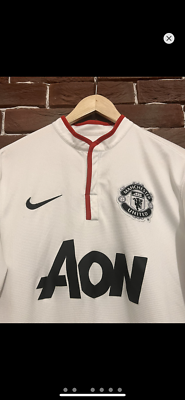 Rare Y2K Manchester United #7 Sandoy Nike Football Jersey Medium