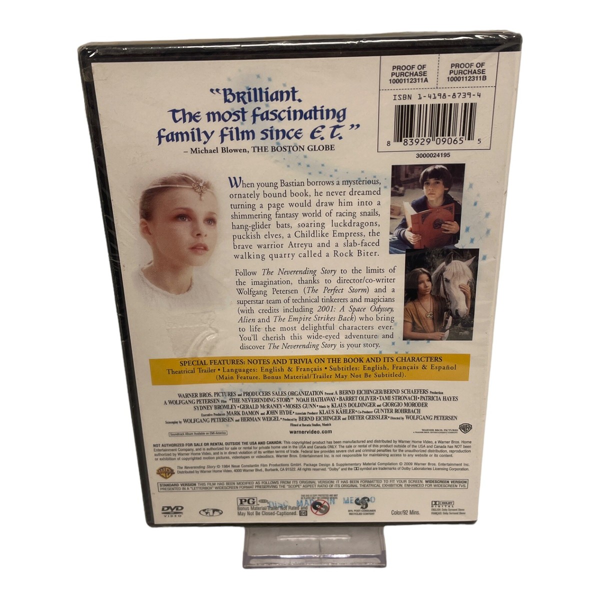 The Neverending Story (DVD, 2009) Noah Hathaway, Barret Oliver