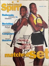 Serena Williams Venus Williams Signed auto Magazine Cover w/PROOF COA