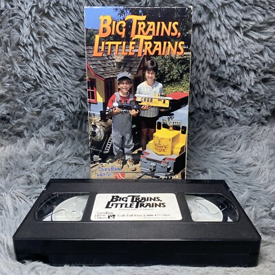 Big Trains Little Trains VHS Tape 1994 Sandbox Railroad Educational Kids  Learn
