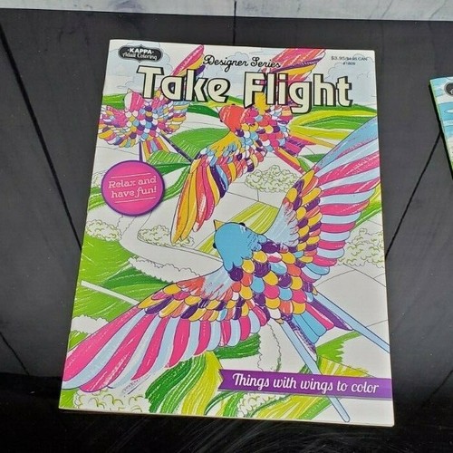 Kappa Designer Series Take Flight & Color Paradise Adult Coloring Books - Foto 2 di 7