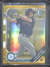 2019 Bowman Chrome Gold Refractor #BCP-13 Jared Kelenic No 45 of 50