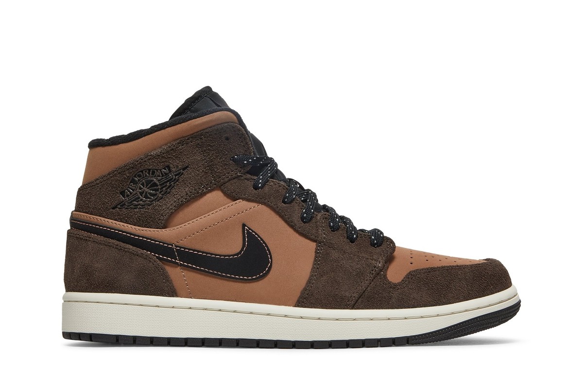 【Chef】NIKE Air Jordan 1 Mid Nike Air Jordan 1 Mid SE Dark Chocolate Mid-top Men's Retro