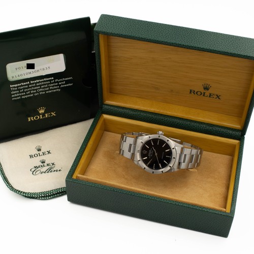 Rolex OP Air-King Ref.14010M Black Dial 34mm w/Box & Papers As Is #W161144-1