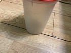Vintage Tupperware Key Holder - Grey and Red Juice Container, Free 🎁  / Luck. — photo 6