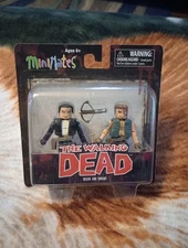 The Walking Dead. Minimates Series. Negan and Dwight. Art Asylum Brand New Seale