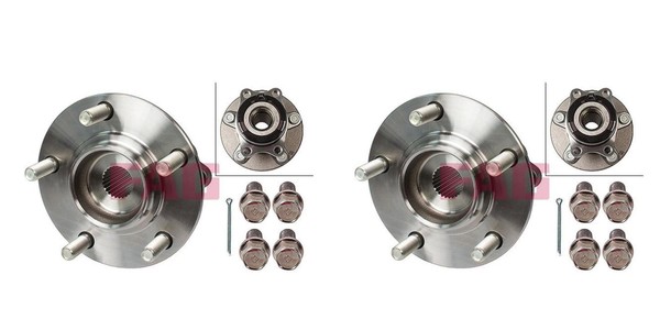 FAG 2X Radnabe Radlagersatz Hinten FüR Mitsubishi Outlander II ASX Jeep Compass-image