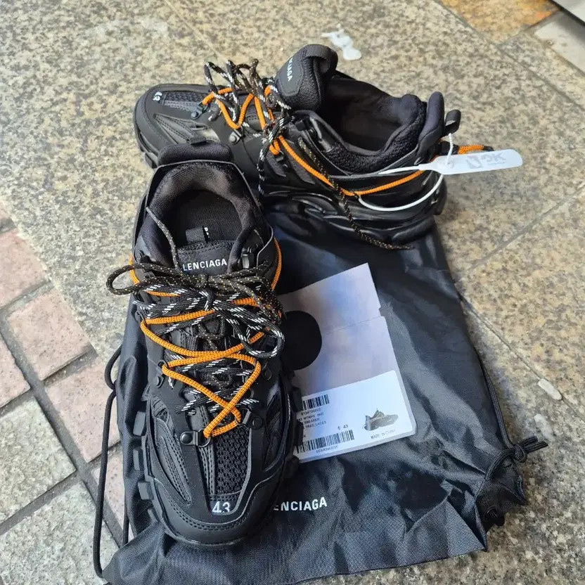 Balenciaga Track Sneakers Black and Orange, Size 43 (280) thumbnail 2