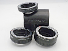 Pentax PK Auto Extension Tube Kit of Three 1X 2X 3X Japan w/Case Camera Lens