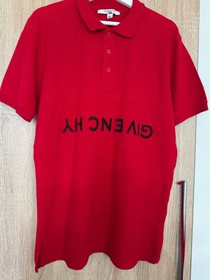Givenchy  Poloshirt T-Shirt Size XXL Logo Red Men's Cotton