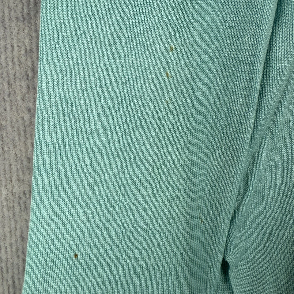 Cárdigan Shanghai Tang para mujer mediano azul aguamarina asiático seda mezcla de algodón Foto 4 de 4