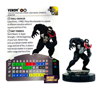 Marvel Heroclix Venom #SM-004 w/ Card 400 Spider-Man Set | eBay