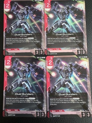 GD01-054 Duel Gundam R Gundam Card Game Newtype Rising Red Deck Zaft x4 Playset