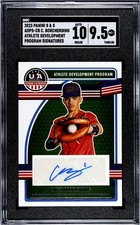 Caden Borcherding 2023 Panini USA Baseball Stars & Stripes #ADPS-CB (AU) SGC 9.5