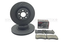 FÜR TESLA MODEL Y 5YJY 2019- GELOCHTE BREMSSCHEIBEN VORNE BREMBO BELÄGE 118861200D