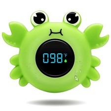 b h Baby Bath Thermometer with LED Display, Newborn Water Temp Thermometer, Safe