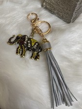 Lucky Elephant Key Chain... Color Blue Gold