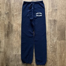 Vintage 1980s Champion Reverse Weave Sweatpants Hollins College Blue Size M