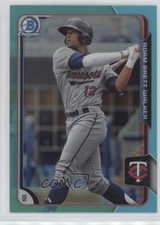 2015 Bowman Draft Chrome Sky Blue Refractor Adam Walker Brett #48 y8h