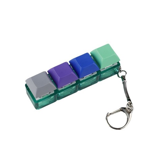 4-Keys Mechanical Keyboard Key Toy Keychain Party Stress Relief DIY Fidget - Photo 20/33