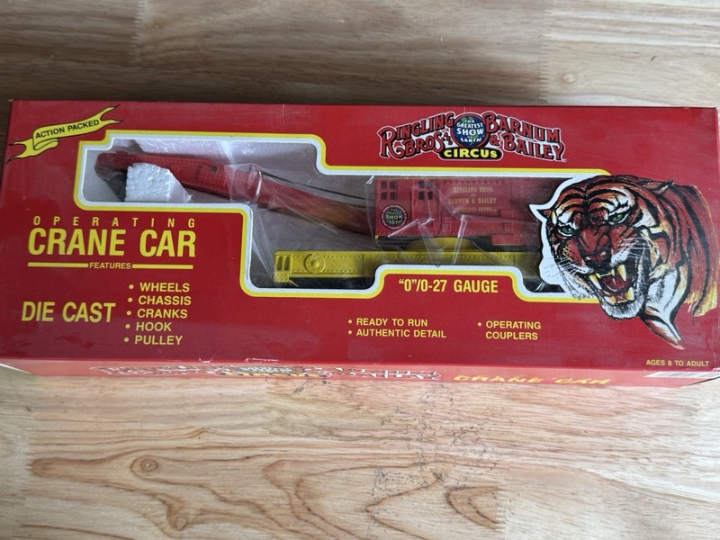 K-Line Ringling Bros Barnum & Bailey Crane Car O Gauge K6810