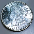 1886 Morgan Silver Dollar Beautiful Uncirculated Coin