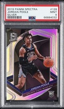 2019 PANINI SPECTRA SILVER #128 JORDAN POOLE ROOKIE RC PSA 9