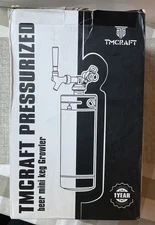 TMCRAFT 128oz Growler Tap System, Pressurized Stainless Steel Mini Keg