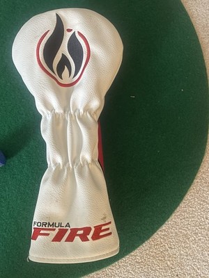 Krank Golf Formula Fire Driver Head Cover White Red