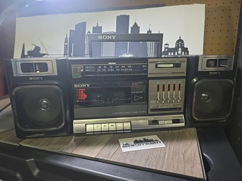 Vintage 1980s Sony Boombox Cfs-1000 Cassette-corder Am/fm Stereo TESTED