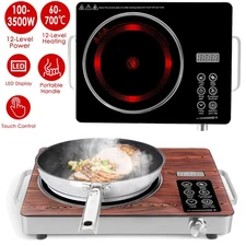 New Electric Ceramic Stove Electric Cooktop Hot Plate Infrared Countertop Burner