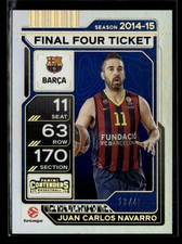 Juan Carlos Navarro 2025-26 Contenders EuroLeague Final Four Ticket 13/49 [wyf34