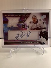 2020-21 SPx Rookie Auto Jersey Maxim Letunov RC 261 /375 San Jose Sharks