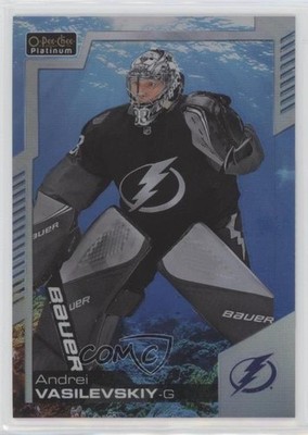 2020-21 O-Pee-Chee Platinum Aquamarine 65/499 Andrei Vasilevskiy #43 0e5g